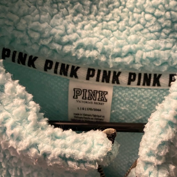PINK Sherpa 3/4 zip - Picture 2 of 2
